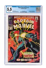 "MARVEL SUPER-HEROES" #13 MARCH 1968 CGC 5.5 FINE- (FIRST CAROL DANVERS).