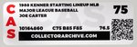 "STARTING LINEUP MLB - JOE CARTER INDIANS" CAS 75.