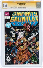 "INFINITY GAUNTLET" #1 JULY 1991 CGC 9.6 NM+ SIGNATURE SERIES WITH SKETCH.