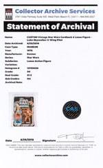 "STAR WARS - LUKE SKYWALKER X-WING PILOT" DISPLAYED W/21 BACK CARDBACK LOOSE CAS 80.