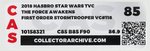 "STAR WARS: THE FORCE AWAKENS - FIRST ORDER STORMTROOPER" VC #118 CAS 85.