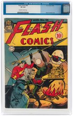 "FLASH COMICS" #56 AUGUST 1944 CGC 4.0 VG.