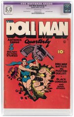 "DOLL MAN QUARTERLY" #1 FALL 1941 CGC RESTORED APPARENT 5.0 SLIGHT (P) VG/FINE.