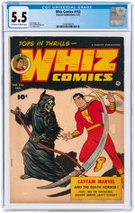 "WHIZ COMICS" #153 JANUARY 1953 CGC 5.5 FINE-.