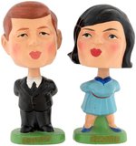 JOHN & JACKIE KENNEDY CLASSIC KISSING BOBBING HEAD DOLLS.