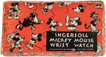 "MICKEY MOUSE" VERY RARE FIRST VERSION ENGLISH BOXED WRIST WATCH BY INGERSOLL.