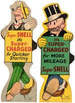 TOONERVILLE FOLKS/MUTT AND JEFF SHELL GAS SIGN LOT.