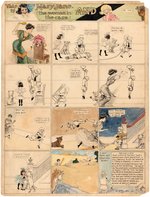 "BUSTER BROWN" c. 1912 SUNDAY PAGE ORIGINAL ART BY R.F. OUTCAULT.