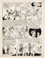 "SPEED COMICS" #36 "PADLOCK HOMES" COMPLETE STORY ORIGINAL ART BY ED WHEELAN.