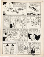 "SPEED COMICS" #36 "PADLOCK HOMES" COMPLETE STORY ORIGINAL ART BY ED WHEELAN.