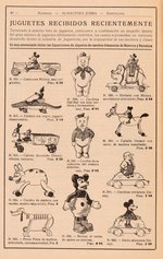 1935 "JORBA" DEPARTMENT STORE TOY CATALOG FROM BARCELONA WITH MANY RARE DISNEY TOYS.