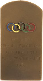 1963 BELGIAN OLYMPIC COMMITTEE PRESENTATION PIECE.