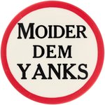 1947 BROOKLYN DODGERS "MOIDER DEM YANKS" BUTTON.