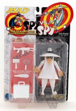 "SPY VS SPY" WHITE SPY ACTION FIGURE ON CARD BY DC DIRECT.