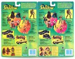 "THE SHADOW" ACTION FIGURE CARDED PAIR (LIGHTNING DRAW & TRANSFORMING).