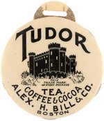 C. 1930s "TUDOR TEA, COFFEE & COCOA/BOSTON" CELLULOID FOB BASEBALL GAME SCORER.