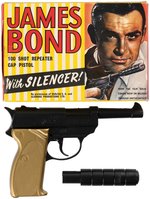 "JAMES BOND 100 SHOT REPEATER CAP PISTOL WITH SILENCER" BY LONE STAR.