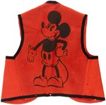 "MICKEY MOUSE CLUB" VERY RARE FELT VEST AND FEZ.