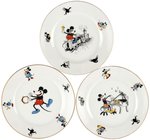 MICKEY AND MINNIE MOUSE BAVARIAN CHINA PLATE TRIO.