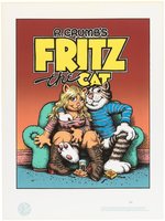 "R. CRUMB'S FRITZ THE CAT" LIMITED EDITION GICLEE PRINT.