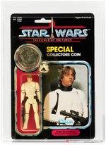 "STAR WARS: POWER OF THE FORCE - LUKE SKYWALKER (IMPERIAL STORMTROOPER)" 92 BACK AFA 80+ Y-NM.