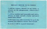 FOX THEATRES MICKEY MOUSE CLUB BUTTON & MEMBERSHIP CARD PAIR.