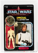 "STAR WARS: THE POWER OF THE FORCE - LUKE SKYWALKER (STORMTROOPER)" 92 BACK AFA U85 Y-NM+.