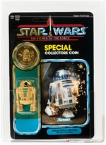 "STAR WARS: THE POWER OF THE FORCE - ARTOO-DETOO (R2-D2)" POP-UP LIGHTSABER 92 BACK AFA U70 Y-EX+.