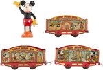 "LIONEL MICKEY MOUSE CIRCUS TRAIN" LOT WITH ACCESSORIES.