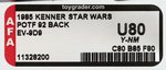 "STAR WARS: THE POWER OF THE FORCE - EV-9D9" 92 BACK AFA U80 Y-NM.