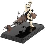 GENTLE GIANT "STAR WARS: RETURN OF THE JEDI" SCOUT TROOPER AND SPEEDER BIKE STATUE.