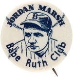 1935 "JORDAN MARSH/BABE RUTH (HOF) CLUB" BUTTON.