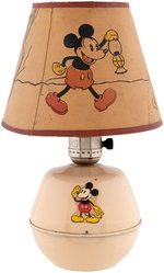 MICKEY MOUSE LAMP WITH RARE SHADE.