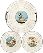 MICKEY MOUSE & FRIENDS CIRCUS-THEMED FRENCH CHINA PLATE LOT.