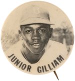 C. 1950s JIM "JUNIOR" GILLIAM PM10 STADIUM BUTTON.