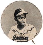 1948 LEROY "SATCHEL" PAIGE (HOF) PM10 STADIUM BUTTON.