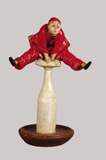 "SPA MONOPOLE" SODA WATER/RED CLOWN FIGURAL DISPLAY.