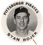 C. 1949 STAN ROJEK "PITTSBURGH PIRATES" PM10 STADIUM BUTTON.