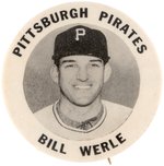 C. 1949 BILL WERLE "PITTSBURGH PIRATES" PM10 STADIUM BUTTON.