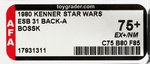 "STAR WARS: THE EMPIRE STRIKES BACK - BOSSK" 31 BACK-A AFA 75+ EX+/NM.