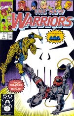 "NEW WARRIORS" VOL. 1 #7 COMIC BOOK ORIGINAL ART BY MARK BAGLEY.