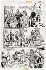 "BATMAN: THE BLUE, THE GREY AND THE BAT" ELSEWORLDS COMIC BOOK PAGE ORIGINAL ART BY ALAN WEISS.