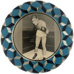 "JOE LOUIS" FULL FIGURE BOXING STANCE REAL PHOTO POCKET MIRROR.