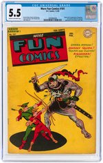 "MORE FUN COMICS" #101 JANUARY-FEBRUARY 1945 CGC 5.5 FINE- (FIRST SUPERBOY).