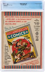 "FLASH COMICS" #2 FEBRUARY 1940 CGC 3.5 VG-.