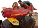 "SUPERMAN ROLLOVER PLANE" MARX WIND-UP CUSTOM DISPLAY.