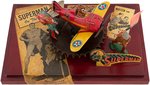 "SUPERMAN ROLLOVER PLANE" MARX WIND-UP CUSTOM DISPLAY.