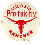 “CISCO KID” RARE 1956 SHOE COMPANY PREMIUM BUTTON.