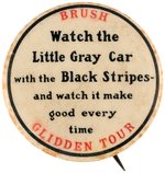 RARE BUTTON FOR THE BRIEFLY OFFERED  BRUSH RUNABOUT CAR C. 1909.