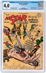 "ALL STAR COMICS" #41 JUNE-JULY 1948 CGC 4.0 VG.